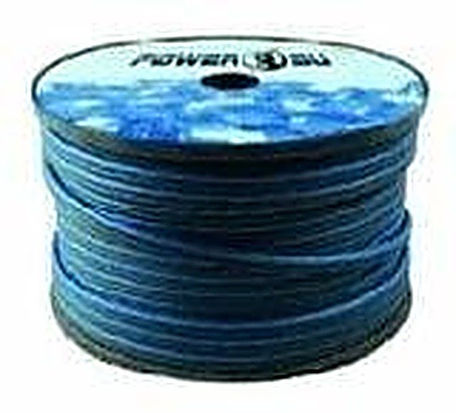 Cable 4GA rollo 100ft (azul)