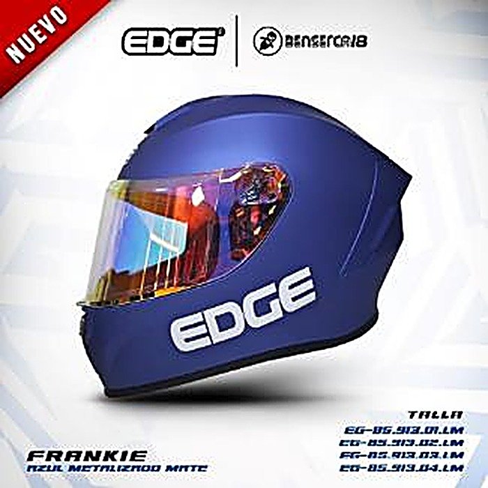 Casco FRANKIE AZUL METALIZADO MATE