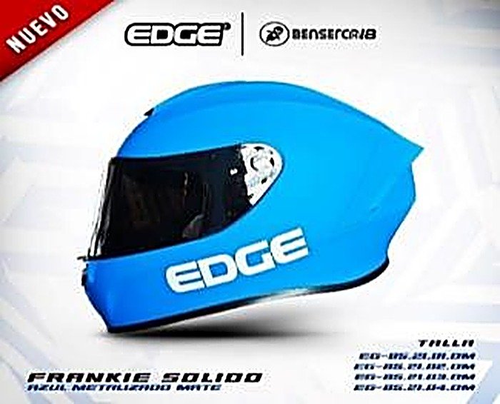 Casco FRANKIE AZUL METALIZADO MATE