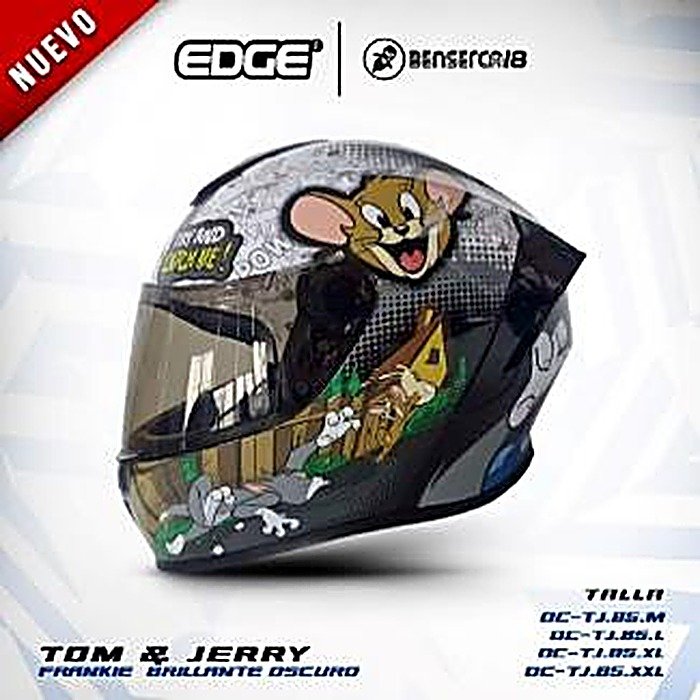 Casco FRANKIE TOM & JERRY DISEÑO TOM & JERRY BRILLANTE