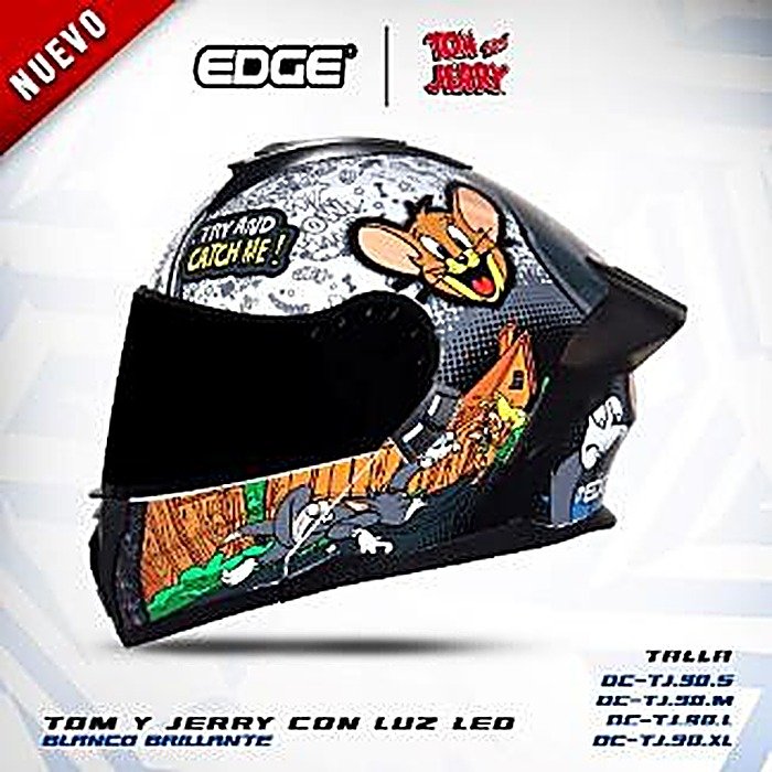 Casco BOSTON TOM & JERRY BLANCO BRILLANTE