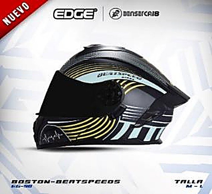 Casco BOSTON BEATSPEEDS NEGRO BRILLANTE