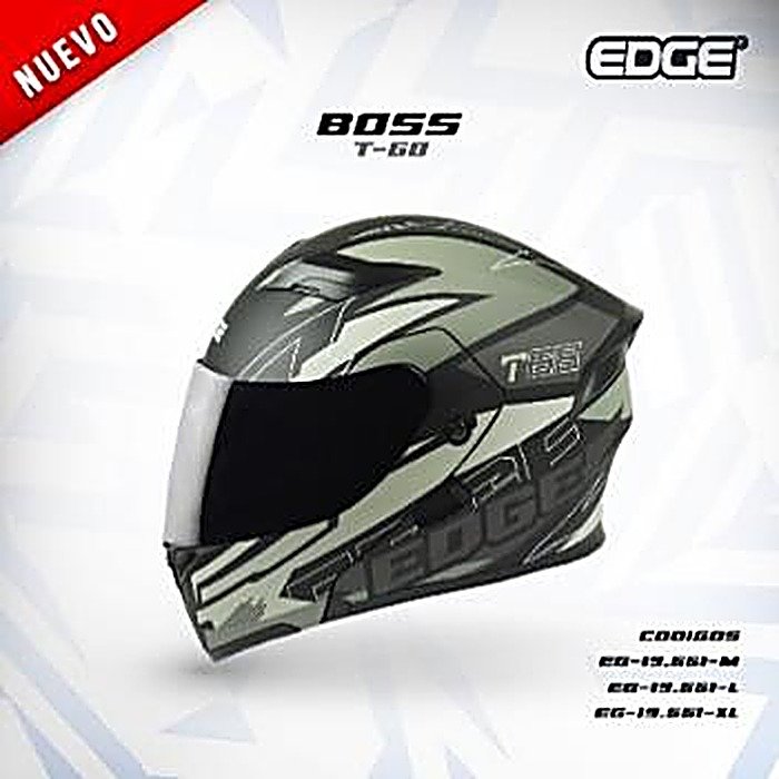 Casco BOSS T68 NEGRO CON GRIS