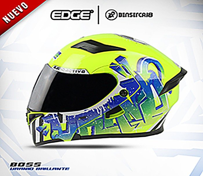 Casco BOSS URANIO VERDE NEON BRILLANTE