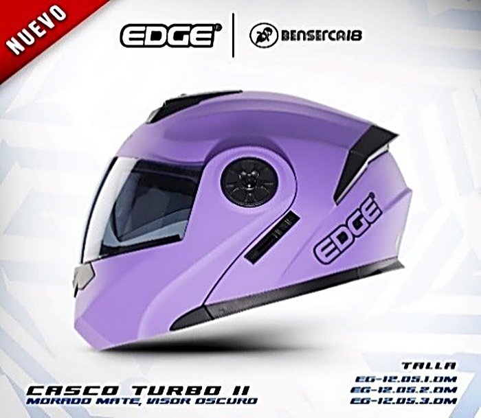 Casco TURBO II MORADO MATE
