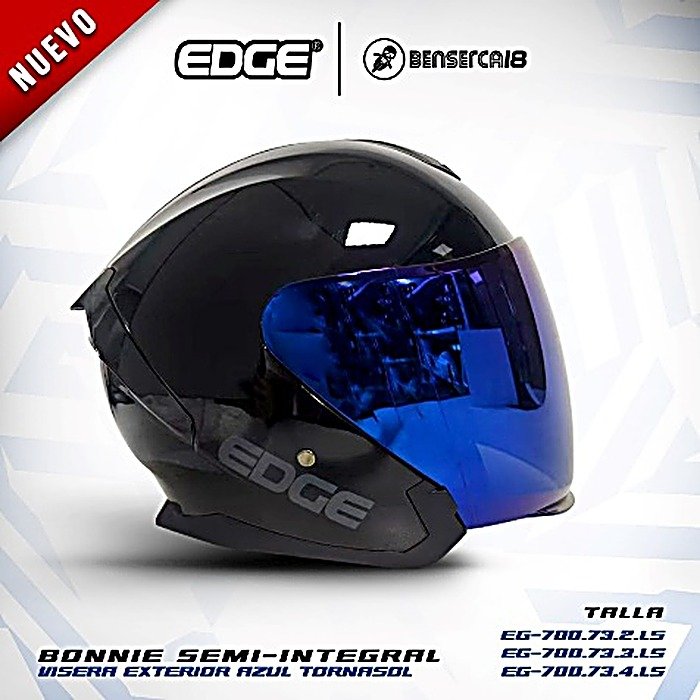 Casco BONNIE AZUL SOLID METALIZADO MATE