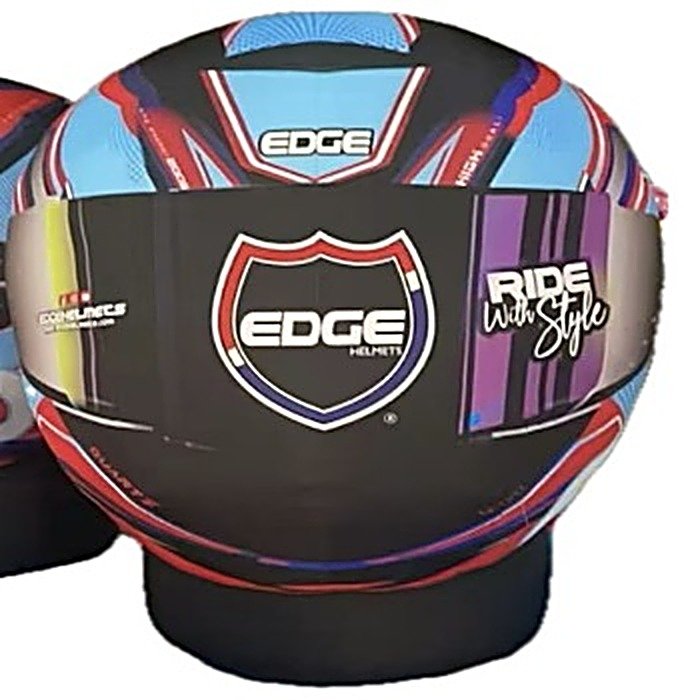 INFLABLES DE CASCO EDGE CON MOTOR INCLUIDO. MEDIDAS: 2 METROS DE ALTO Y 1.17 METROS DE ANC